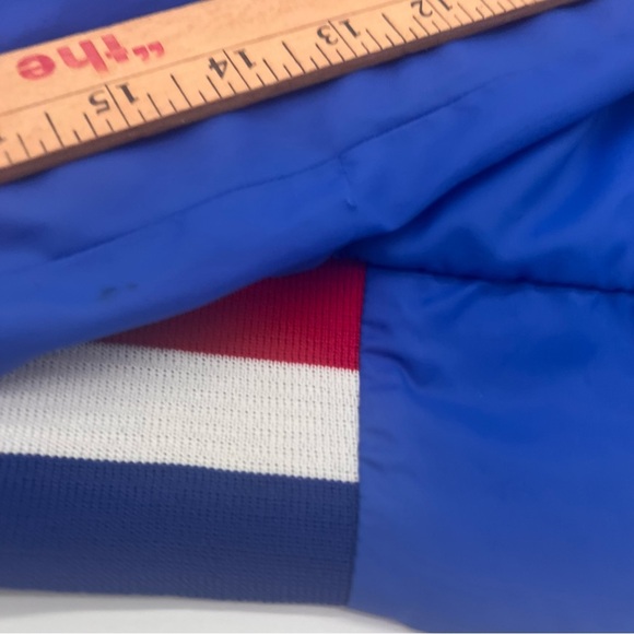 Vintage Bud Light Satin Bomber Jacket XL Blue USA Snap Front 80s Beer Promo - Picture 13 of 13